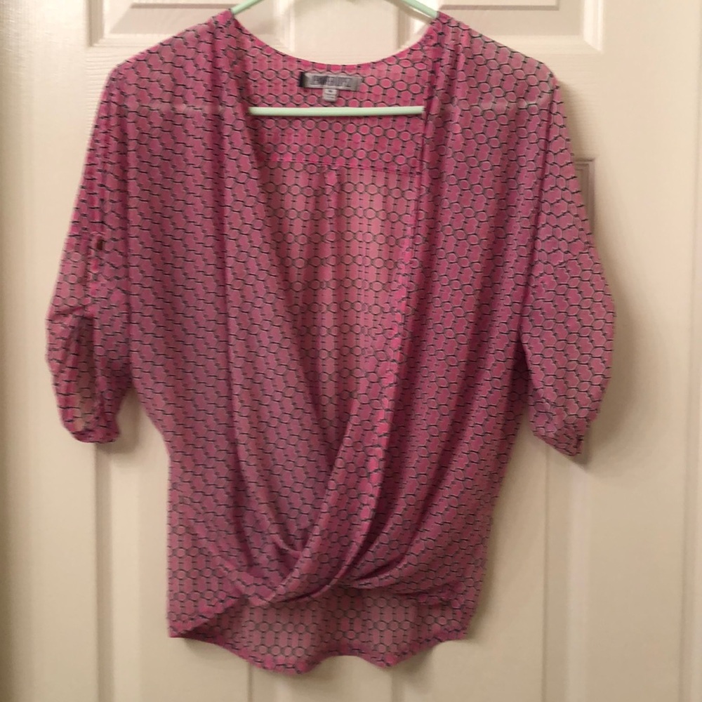 Pink and Black top